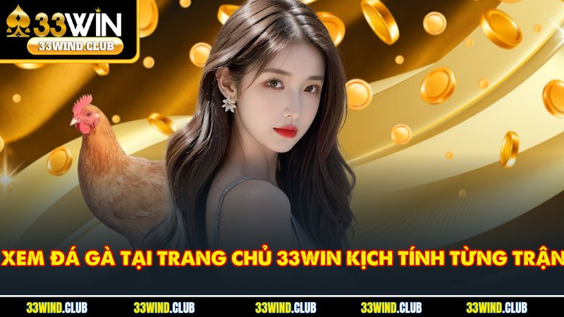 Xem đá gà tại trang chủ 33Win kịch tính từng trận